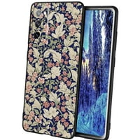 Tavaszi-rózsaszín-retro-virágos-cottagecore-telefon tok Samsung Galaxy S FE a nők férfi ajándékok, Puha szilikon Stílus