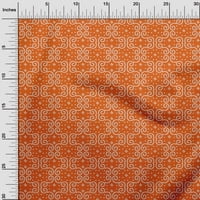 oneOone Pamut Cambric narancssárga Szövet örvény Bandhani Diy Ruházat foltvarrás szövet nyomtatási szövet által Udvar