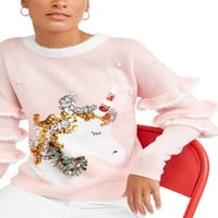 Ünnepi idő a női csúnya karácsonyi pulóver