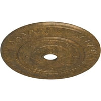 Ekena Millwork 3 4 OD 5 8 ID 1 8 P levél mennyezeti medál, kézzel festett dörzsölt bronz