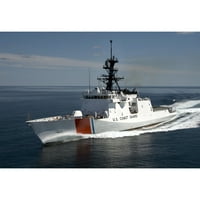 Egyesült Államok Parti őrsége nemzetbiztonsági vágó Waesche gyors manővereket mutat be a Mexikói-öbölben a hajó végén
