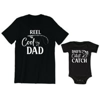 Reel Cool Apa Férfi póló Fish and Fishing Hook grafikus Apa legaranyosabb fogás baba Body gyerekek kisgyermek ing