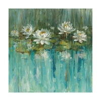 Védjegy Szépművészeti „Water Lily Pond festészet” vászon művészete: Danhui Nai