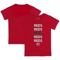 Csecsemő Apró Fehérrépa Piros Cincinnati Reds Halmozott Póló