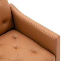 Nappali székek pu bőr ékezetes szék, aukfa egyszemélyes kanapé modern hiúság szék, kartámaszos otthoni irodához, karszék