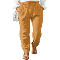 Avamo Női Palazzo nadrág magas derék Loungewear egyszínű nadrág Női Boho fenék nyaralás nadrág Bor Piros 2XL