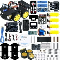 ELEGOO PROJEKT Smart Robot Car Kit v1. Uno r érzékelővel, távirányítóval, intelligens és oktatási játékautó -robotkészlettel