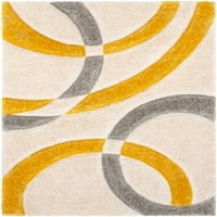 Jól szőtt San Francisco ferde sárga modern geometriai absztrakt formák 3'11 5'3 terület szőnyeg