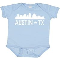 Inktastic Austin Texas Skyline Silhouette t város ajándék kisfiú vagy kislány Body