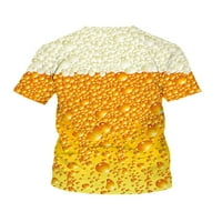 Sanviglor férfi Oktoberfest póló Legénység nyak póló sör nyomtatott nyári felsők laza illeszkedés Pulóver nyaralás