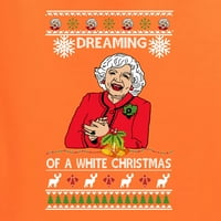 Vad Bobby Betty White Álmodom egy fehér csúnya karácsonyi férfi grafikus tartály tetején, Narancs, XX-nagy