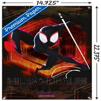 Marvel Spider-Man: az egész pók-vers-mérföld fal poszter Push csapok, 14.725 22.375