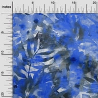 oneOone Pamut Poplin Sávoly közepes kék Szövet trópusi absztrakt Diy Ruházat foltvarrás szövet nyomtatás szövet által