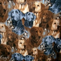 Lilly Craft Dogs LABS nyomtatás gyapjú Anti-Pill Szövet 58-60 széles által értékesített Udvar