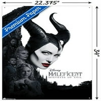 Disney Maleficent-kulcs Art fali poszter Pushpins, 22.375 34