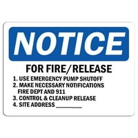 Közlekedési táblák-Közlemény-a tűz Release 1. Használjon Vészszivattyú - Zárási Jelet Alumínium Jel Utcai Időjárás