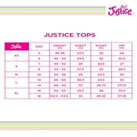 Justice Girls Retro Raglan póló, Méretek 5- & Plus