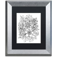 Védjegy Képzőművészet Flower Girls 12 Canvas Art készítette: Kcdoodleart fekete matt, ezüst keret
