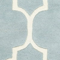 Chatham CHT733B kézzel készített kék elefántcsont szőnyeg