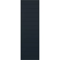 Ekena Millwork 18 W 62 H True Fit PVC Horizontális Slat Modern Style rögzített redőnyök, csillagtalan éjszakai kék