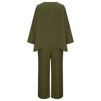 Női széles lábú nadrág alkalmi nadrág női ruházathoz nadrág magas derék emelkedés 7 8. egyenes lábú hadsereg zöld 4XL