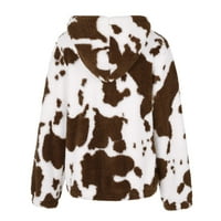 Sayhi plüss tej női és divat kabát nyomtatás Cipzár téli őszi megvastagodott női puha kabátok női aranyos