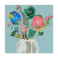 Védjegy képzőművészet 'Fun Bouquet II' vászon művészet Jennifer Goldberger