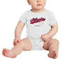 Aranyos Atlanta baba Bodysuits Baseball rajongó baba Jersey ruhák fiúknak lányok