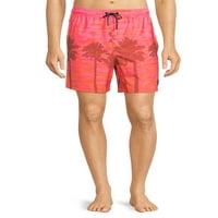 Pálmafák férfi grafikus úszási rövidnadrág, S-XL méretű