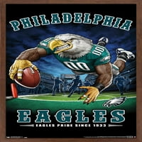 Philadelphia Eagles-End Zone Fal Poszter, 22.375 34