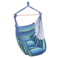 Bluethy jellegzetes Pamut vászon függő kötél szék párnák Kék