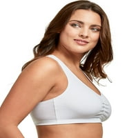 Hanes Cooling Comfort Női Bralette csomag, X-Temp, ComfortFle Fit, Fehér Fehér S