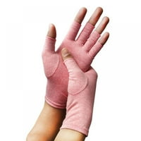 Arthritis Kéz Kompressziós Kesztyű Fájdalom Enyhíti Lélegző Termikus Téli Fél Ujj Handwear