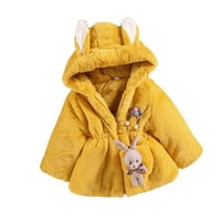 Gyerek dzsekik lányoknak fiúk baba téli szilárd rajzfilm Fau gyapjú pulóver kabát megvastagodása kabát köpeny kabát