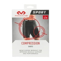 McDavid Sport Multi Sport Performance fekete kompressziós atlétikai rövidnadrág, férfi kis médium