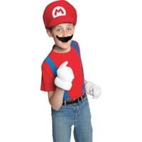 Super Mario Brothers Gyerekek Kalap Bajusz Halloween Jelmez Kiegészítő