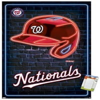 Washington Nationals-Neon Sisak Fali Poszter, 22.375 34