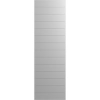Ekena Millwork 15 W 56 H True Fit PVC Horizontális Slat Modern Style rögzített redőnyök, alapozva