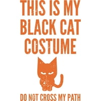 Halloween introvertált fekete macska jelmez Férfi fehér grafikus póló-emberek tervezése 2XL