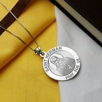 Picturesongold.Com szent Herman Alaszka vallási medál nyaklánc medál felnőtt 14k sárga arany