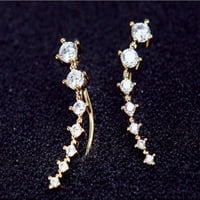 Jikolililili egyszerű Retro fém gyémánt Dipper hét csillag fülbevaló Kreatív könnyű fülbevaló Női Ékszerek Női Tini