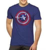 Marvel férfi kapitány Amerika grafikus póló