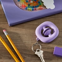 Pen+Gear Snap Fidget kulcstartó, lila