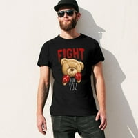 Fight For you medve baba póló Férfi Inspiráló Motivációs grafikus póló