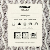 Bernat GmbH takaró szuper terjedelmes poliészter fonal, perzsa szőnyeg 10.5 oz 300g, Yard