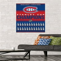 Montreal Canadiens-Bajnokok Fali Poszter, 22.375 34
