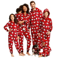Bebiullo karácsonyi családi megfelelő kapucnis pizsama Mikulás Jumpsuit Pjs felnőtt gyerekeknek baba