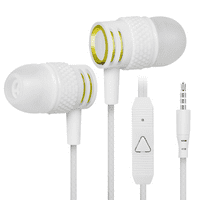 Urban R vezetékes fülhallgató mikrofonnal a TCL Pro 5g számára, kusza nélküli kábellel, zajszigetelő fülhallgató, mély