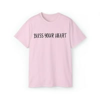 Áldja meg a szívét vicces ing, ajándék nőknek Unise Ultra pamut póló