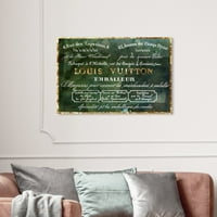 Wynwood Studio Fashion and Glam Wall Art vászon nyomatok 'Embarleur Smaragd' Útjelek - Zöld, arany